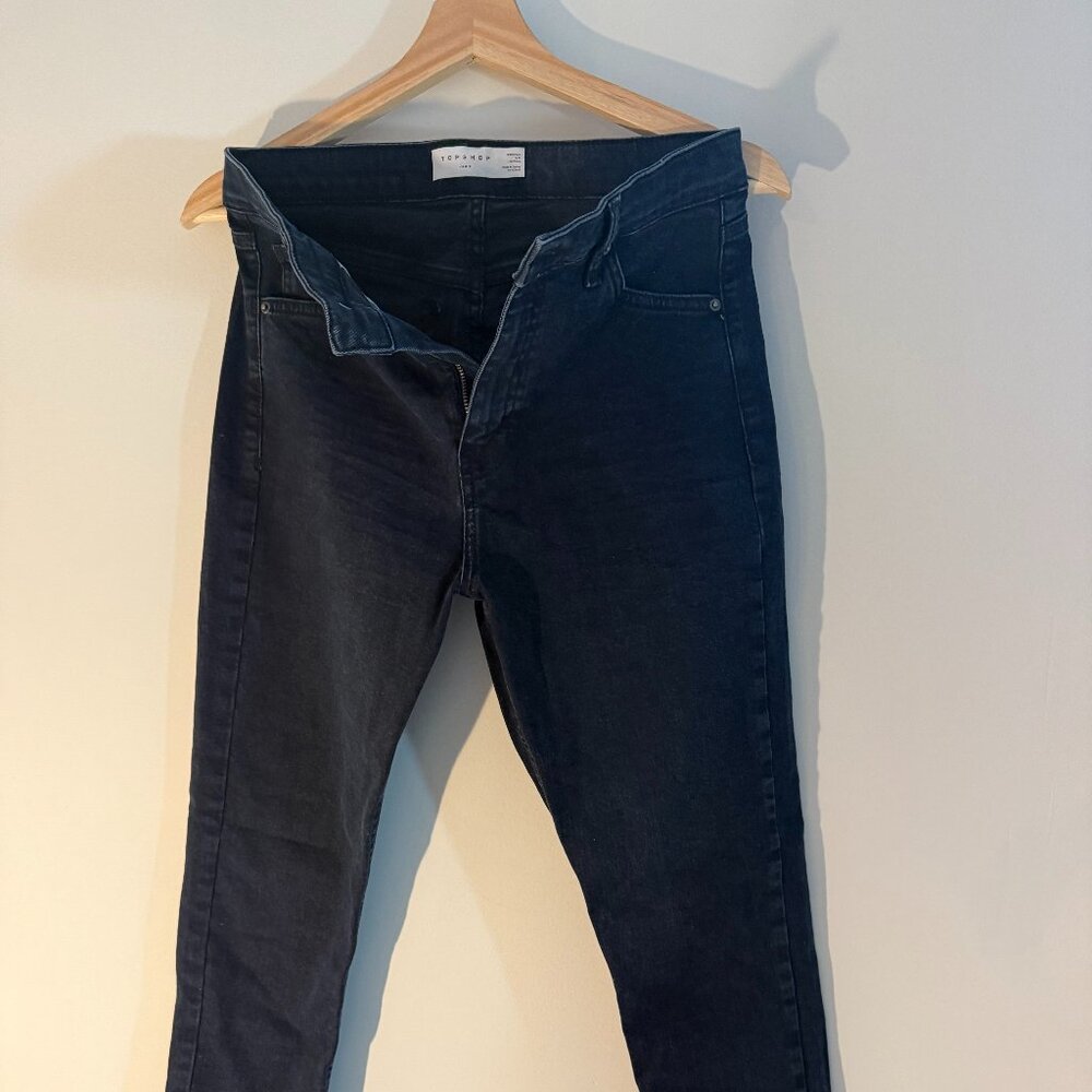 TOPSHOP Jamie High-Waist Skinny Jeans 🖤 | W30 L30 | Dark Wash